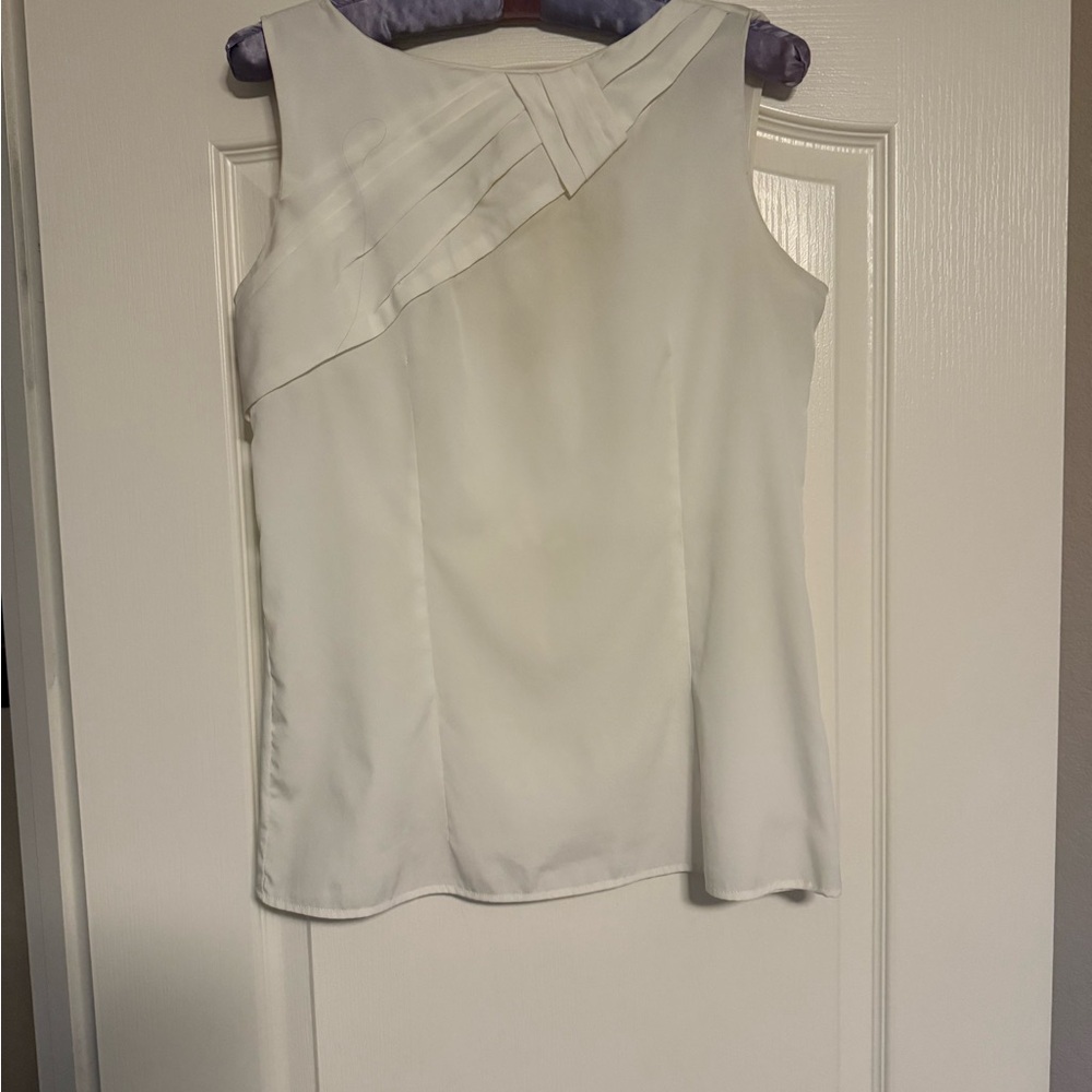 Banana Republic Cream Asymmetrical Blouse